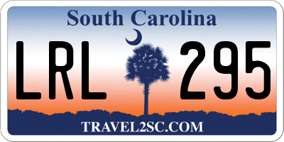 SC license plate LRL295