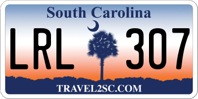 SC license plate LRL307