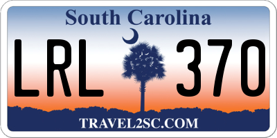 SC license plate LRL370