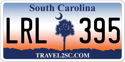 SC license plate LRL395
