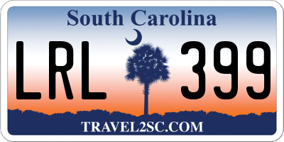 SC license plate LRL399
