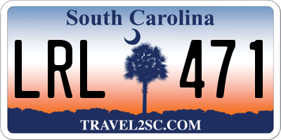 SC license plate LRL471