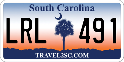 SC license plate LRL491