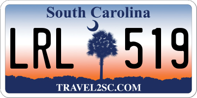 SC license plate LRL519