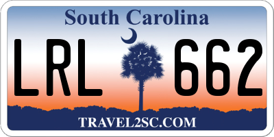 SC license plate LRL662