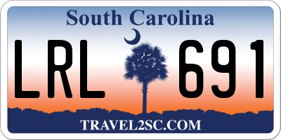 SC license plate LRL691
