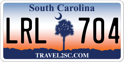 SC license plate LRL704