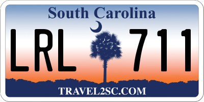 SC license plate LRL711