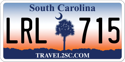 SC license plate LRL715