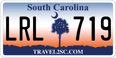 SC license plate LRL719