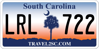 SC license plate LRL722