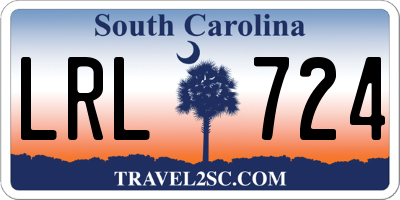 SC license plate LRL724