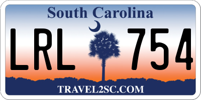 SC license plate LRL754