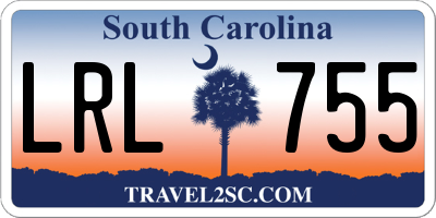 SC license plate LRL755