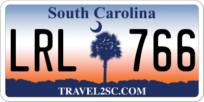 SC license plate LRL766