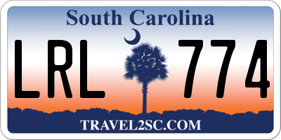SC license plate LRL774