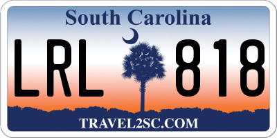 SC license plate LRL818