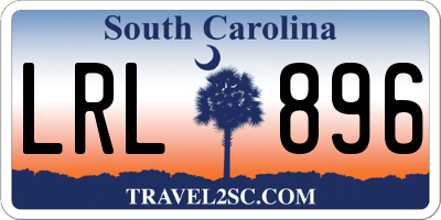 SC license plate LRL896