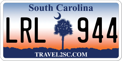 SC license plate LRL944