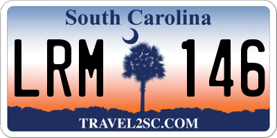 SC license plate LRM146