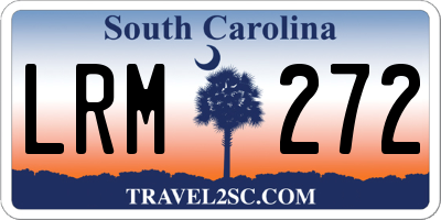 SC license plate LRM272