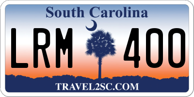 SC license plate LRM400