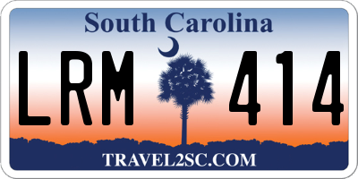 SC license plate LRM414