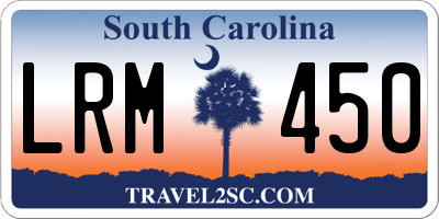 SC license plate LRM450