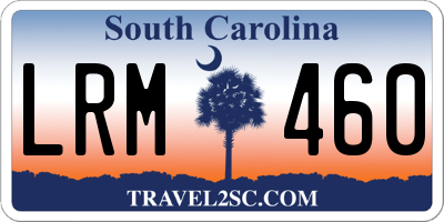 SC license plate LRM460