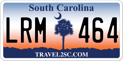 SC license plate LRM464