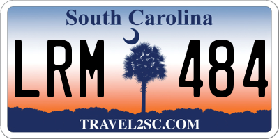 SC license plate LRM484