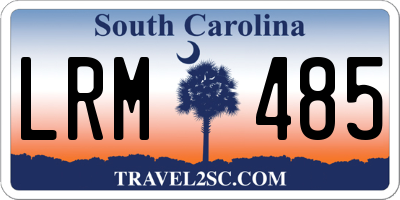 SC license plate LRM485