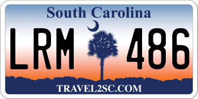 SC license plate LRM486