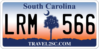 SC license plate LRM566