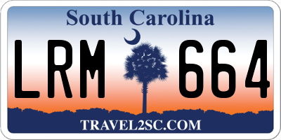 SC license plate LRM664