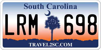 SC license plate LRM698