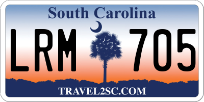 SC license plate LRM705