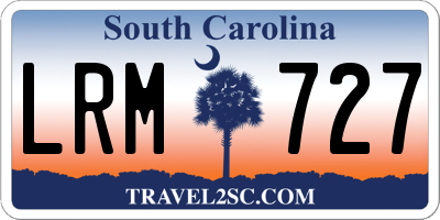 SC license plate LRM727