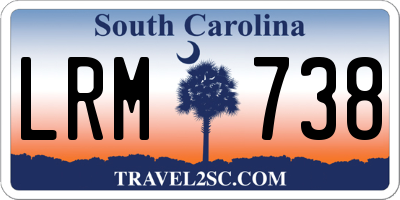 SC license plate LRM738