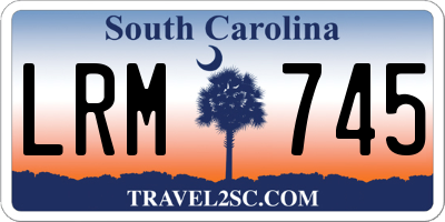 SC license plate LRM745