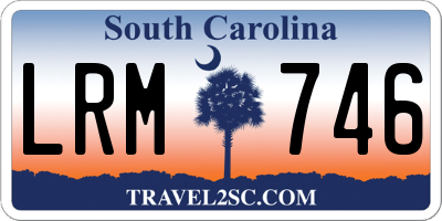 SC license plate LRM746