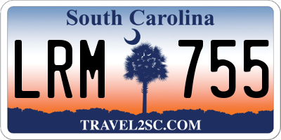 SC license plate LRM755