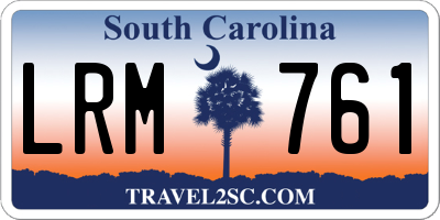 SC license plate LRM761