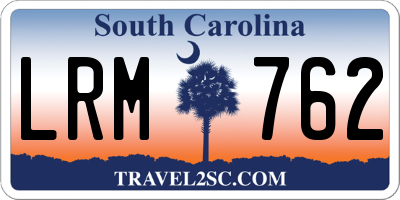SC license plate LRM762
