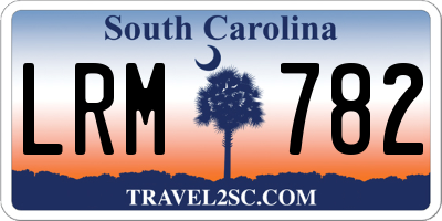 SC license plate LRM782