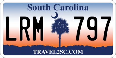 SC license plate LRM797