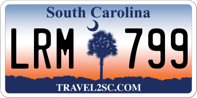 SC license plate LRM799
