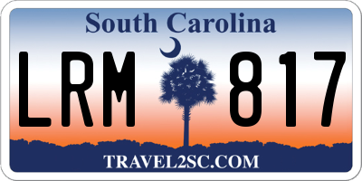 SC license plate LRM817