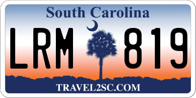 SC license plate LRM819
