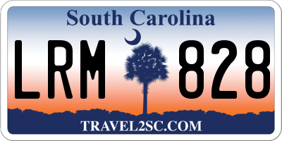 SC license plate LRM828